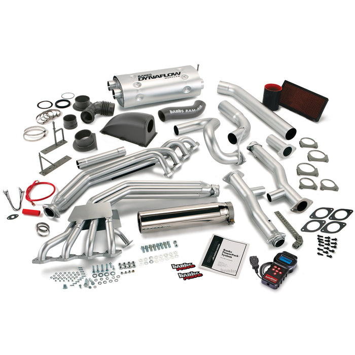 Banks Power 49575 PowerPack Bundle Complete Power System W/AutoMind Programmer 01-02 GM 8.1 W/W22 Motorhome Left Exit Banks Power