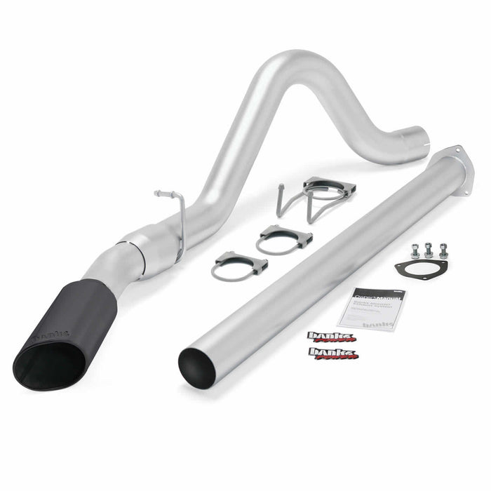 Banks Power 49792-B Monster Exhaust System Single Exit Black Tip 15-16 F250/F350/450 CCSB-CCLB Banks Power