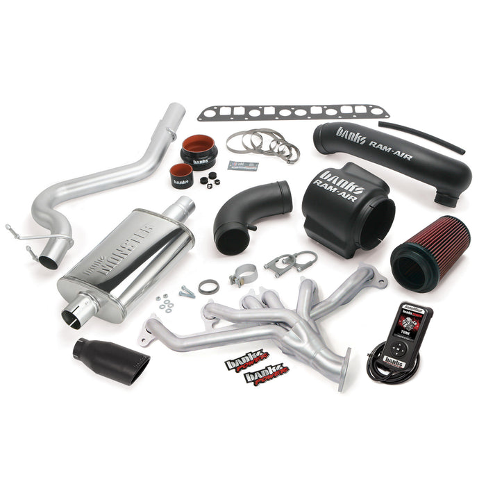 Banks Power 51331-B PowerPack Bundle Complete Power System W/AutoMind Programmer Black Tip 98-99 Jeep 4.0L Wrangler Banks Power