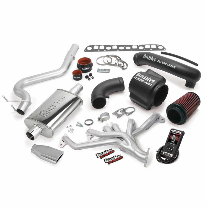 Banks Power 51331 PowerPack Bundle Complete Power System W/AutoMind Programmer Chrome Tip 98-99 Jeep 4.0L Wrangler Banks Power