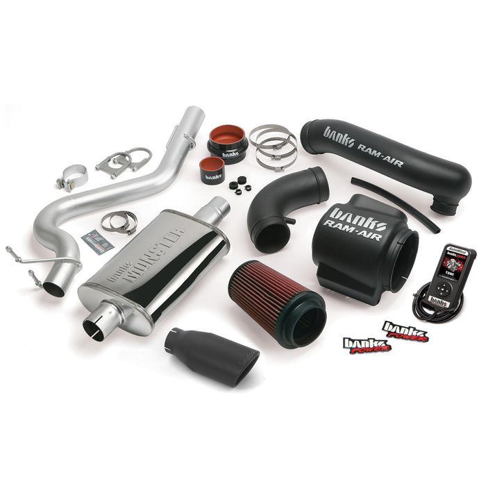 Banks Power 51332-B Stinger Bundle Power System W/Single Exit Exhaust Black Tip 00-03 Jeep 4.0L Wrangler Banks Power