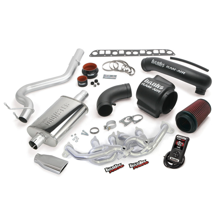 Banks Power 51333 PowerPack Bundle Complete Power System W/AutoMind Programmer Chrome Tip 00-03 Jeep 4.0L Wrangler Banks Power