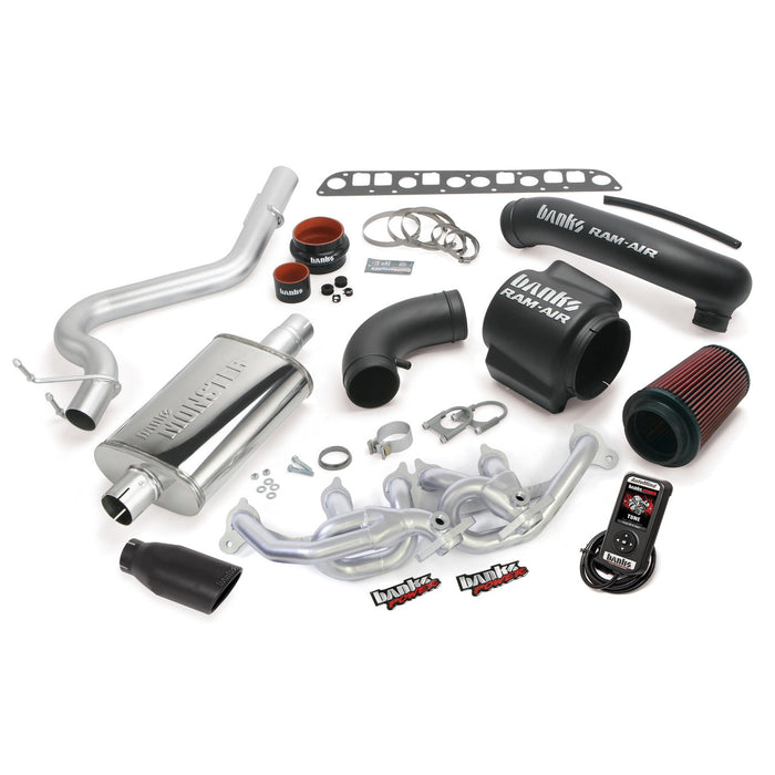 Banks Power 51335-B PowerPack Bundle Complete Power System W/AutoMind Programmer Black Tip 04-06 Jeep 4.0L Wrangler TJ Banks Power