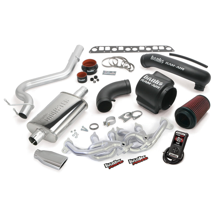 Banks Power 51337 PowerPack Bundle Complete Power System W/AutoMind Programmer Chrome Tip 04-06 Jeep 4.0L Wrangler Unlimited LJ Banks Power