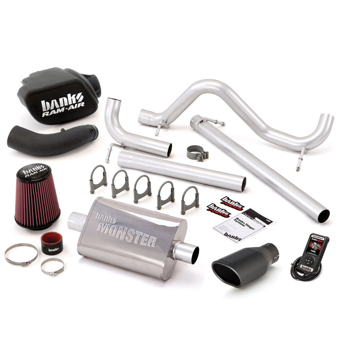 Banks Power 51341-B Stinger Bundle Power System W/AutoMind Single Exit Exhaust Black Tip 07-11 Jeep 3.8L Wrangler JK Unlimited 4 Door Banks Power