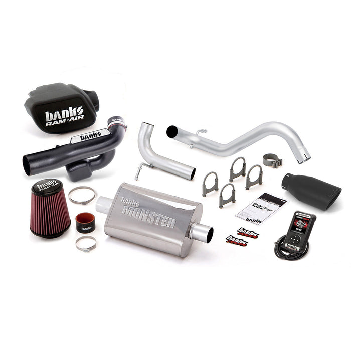 Banks Power 51348-B Stinger Bundle Power System W/AutoMind Single Exit Exhaust Black Tip 12-14 Jeep 3.6L Wrangler All 2 Door Banks Power