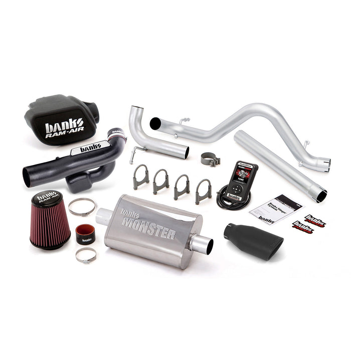 Banks Power 51349-B Stinger Bundle Power System W/AutoMind Single Exit Exhaust Black Tip 12-14 Jeep 3.6L Wrangler 4 Door Banks Power