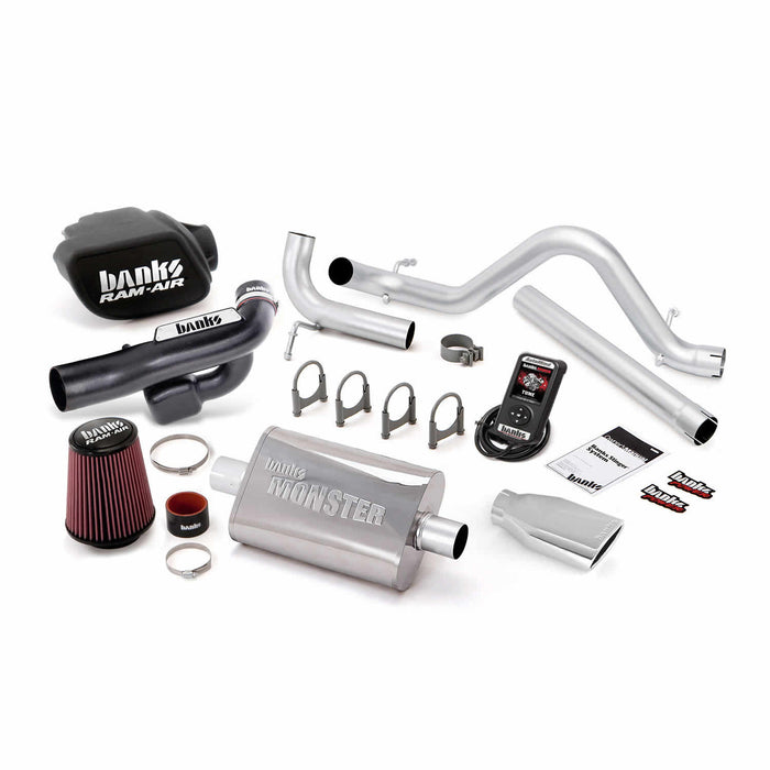 Banks Power 51349 Stinger Bundle Power System W/AutoMind Single Exit Exhaust Chrome Tip 12-14 Jeep 3.6L Wrangler All 4 Door Banks Power