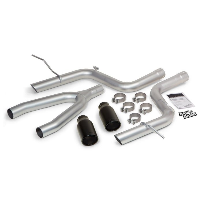 Banks Power 51364-B Monster Exhaust System DualRear Exit Black Round Tips 14-15 Jeep Grand Cherokee 3.0L Diesel Banks Power