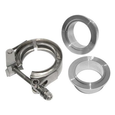 PPE Diesel 517215003 1.5 Inch QR Aluminum V-Band 3 Pc Set 1C 1M 1F PPE Diesel