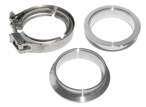 PPE Diesel 517222503 2.25 Inch QR Aluminum V-Band 3 Pc Set 1C 1M 1F PPE Diesel