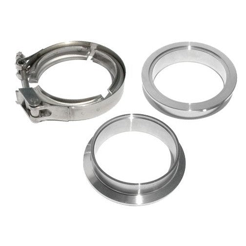 PPE Diesel 517222503 2.25 Inch QR Aluminum V-Band 3 Pc Set 1C 1M 1F PPE Diesel