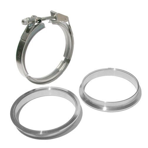 PPE Diesel 517250003 5.0 Inch QR Aluminum V-Band 3 Piece Set 1C 1M 1F PPE Diesel