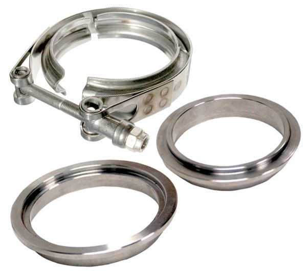 PPE Diesel 517325003 2.5 Inch V Band Clamp Stainless Steel 3 Piece Set 1C 1M 1F PPE Diesel