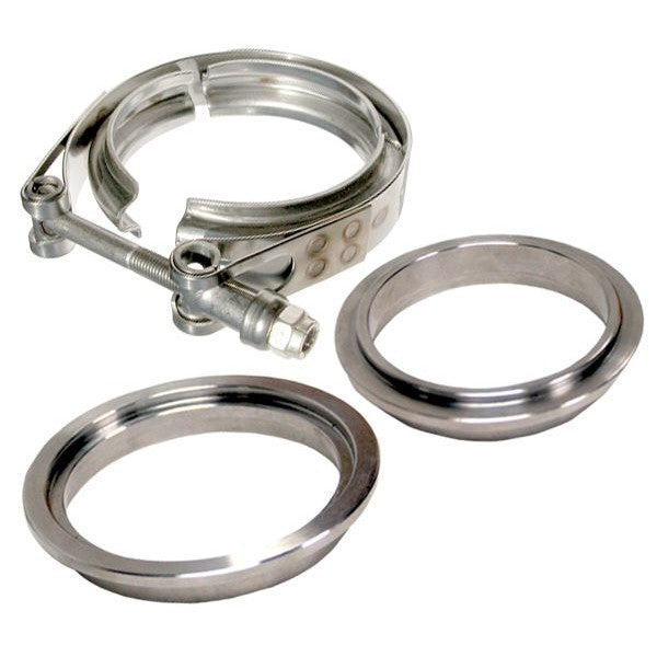 PPE Diesel 517325003 2.5 Inch V Band Clamp Stainless Steel 3 Piece Set 1C 1M 1F PPE Diesel