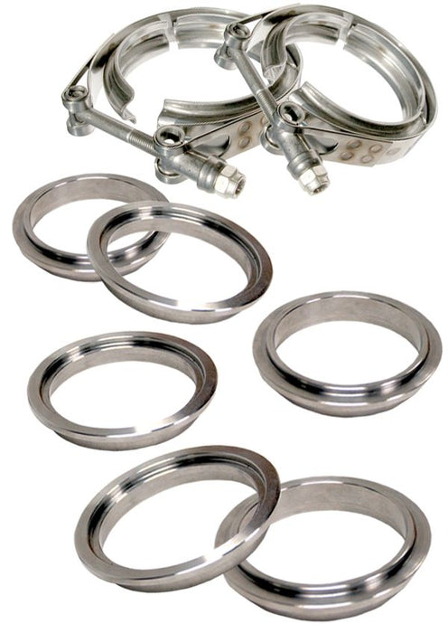 PPE Diesel 517330008 3 Inch V Band Clamp Stainless Steel 8 Piece Set 2C 3M 3F PPE Diesel