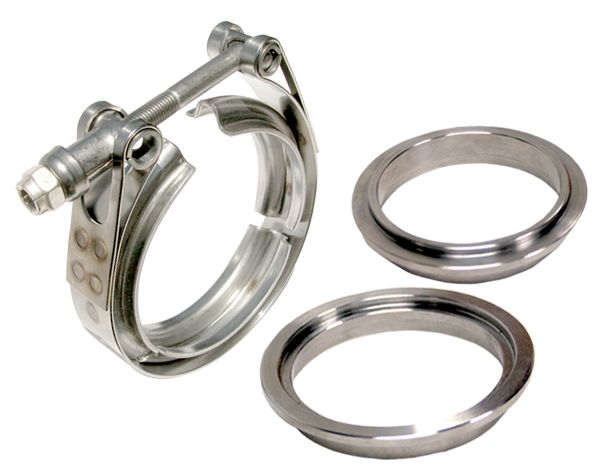 PPE Diesel 517335003 3.5 Inch V Band Clamp Stainless Steel 3 Piece Set 1C 1M 1F PPE Diesel