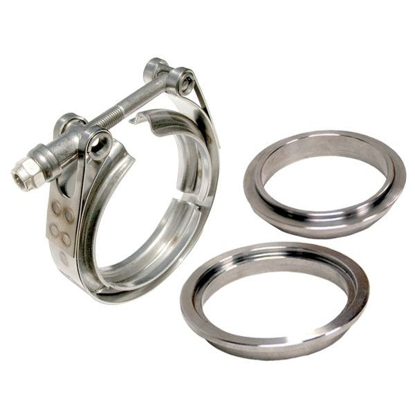 PPE Diesel 517335003 3.5 Inch V Band Clamp Stainless Steel 3 Piece Set 1C 1M 1F PPE Diesel