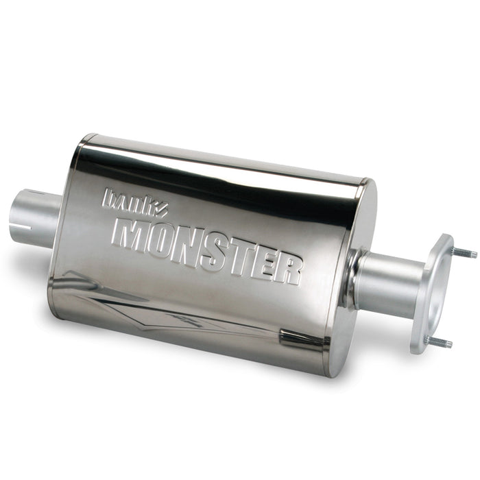 Banks Power 52637 Stainless Steel Exhaust Muffler 2.5 Inch Inlet and Outlet W/adapter 00-03 Jeep 4.0L Banks Power