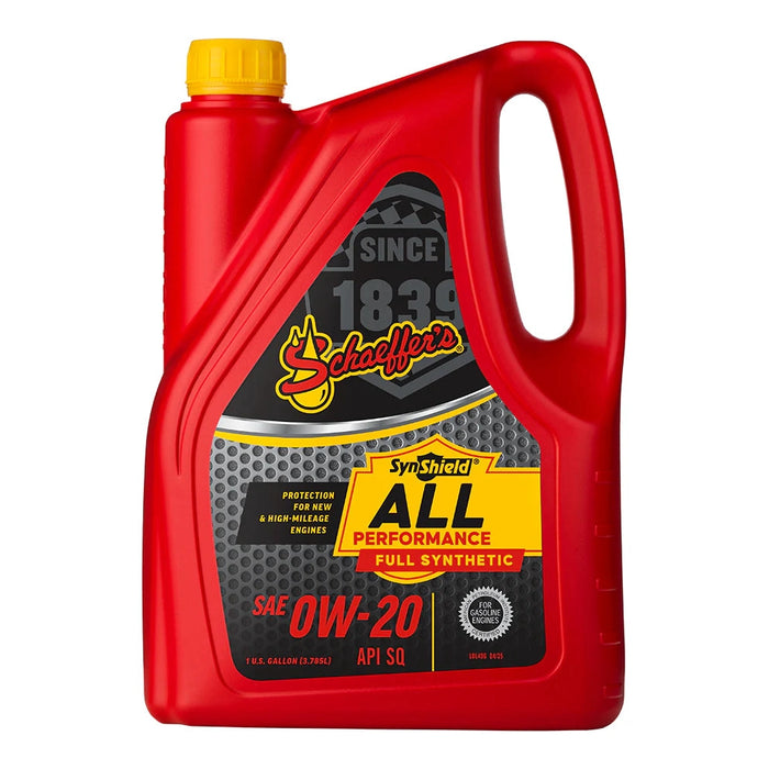 Schaeffer's 6020-006-1 SynShield® All Performance Full Synthetic 0W-20 Oil (Gallon)