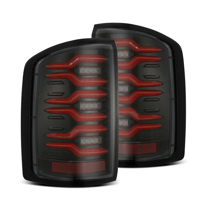 AlphaRex 630050 LUXX-Series Black/Red LED Tail Lights