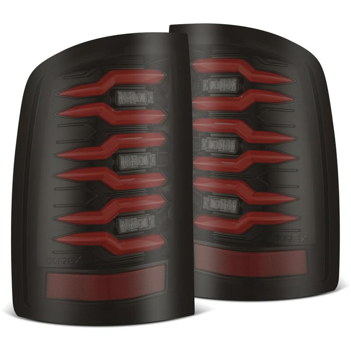 AlphaRex 630080 LUXX-Series Black/Red LED Tail Lights