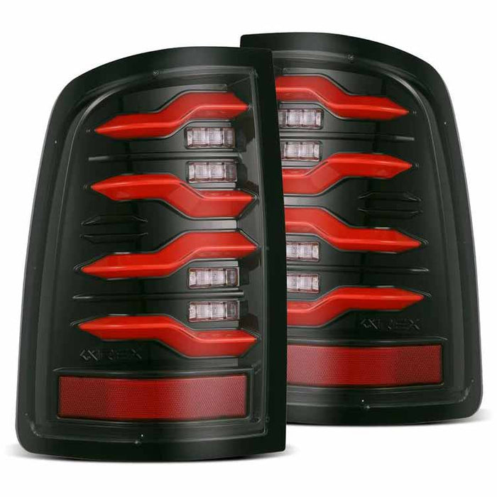 AlphaRex 640002 LUXX-Series Black/Red LED Tail Lights