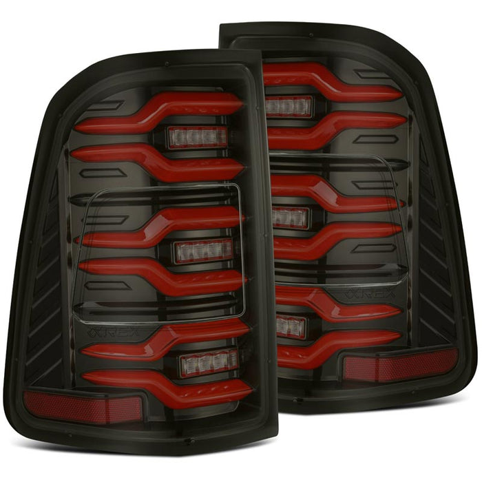 AlphaRex 640050 LUXX-Series Black/Red LED Tail Lights