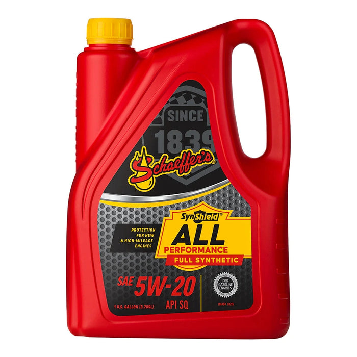 Schaeffer's 6520-006-1 SynShield® All Performance Full Synthetic 5W-20 Oil (Gallon)
