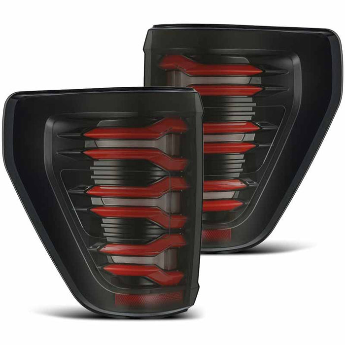 AlphaRex 653030 LUXX-Series Black/Red LED Tail Lights