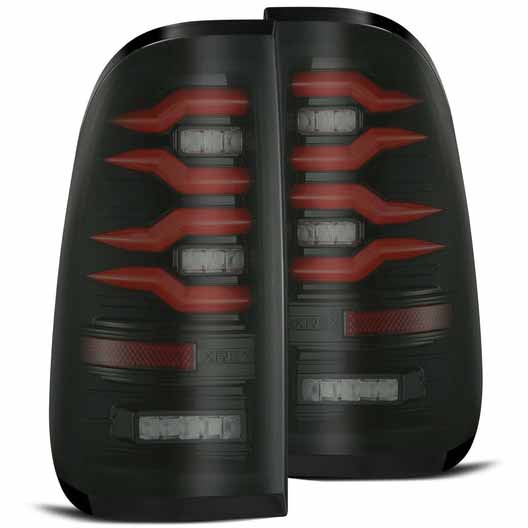 AlphaRex 658003 LUXX-Series Black/Red LED Tail Lights