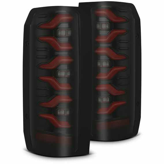 AlphaRex 658007 LUXX-Series Black/Red LED Tail Lights