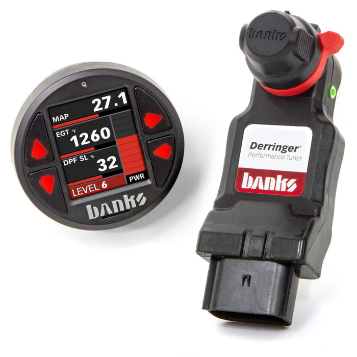 Banks Power 66681 Derringer Tuner w/SuperGauge includes ActiveSafety and Banks iDash 1.8 SuperGauge for 14-18 Ram 1500 3.0L EcoDiesel and 14-17 Grand Cherokee 3.0L EcoDiesel Banks Power