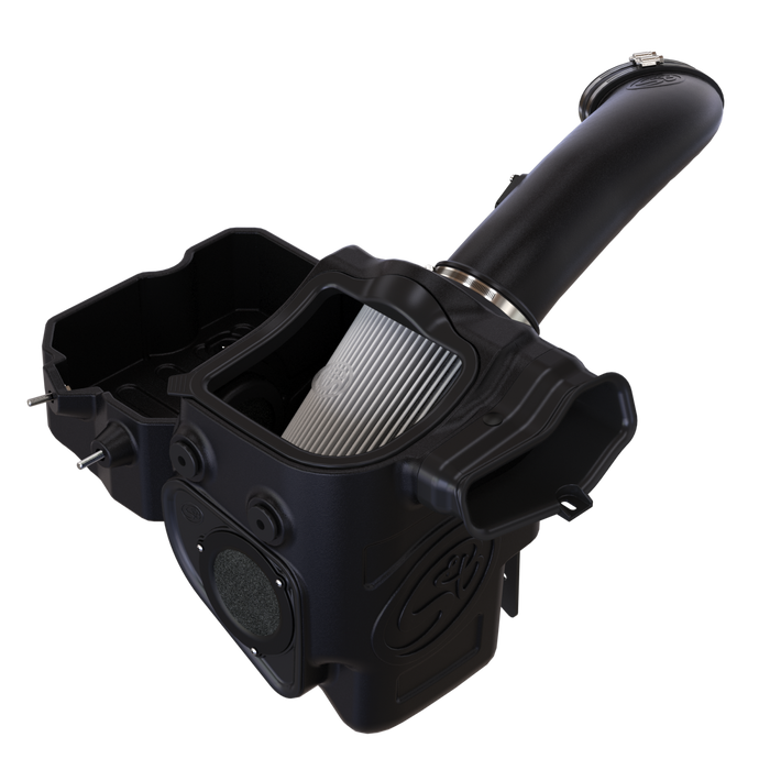 S&B Filters 75-5085-1D Cold Air Intake For 17-19 Ford F250 F350 V8-6.7L Powerstroke Dry Extendable White