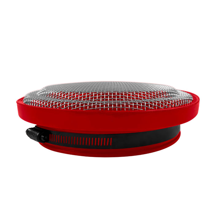 S&B Filters 77-3015 Turbo Screen Guard With Velocity Stack - 3.50 Inch (Red)