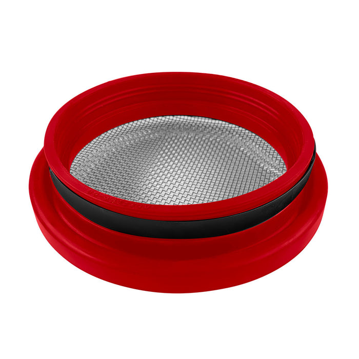 S&B Filters 77-7017 Turbo Screen Guard With Velocity Stack - 5.50 Inch (Red)