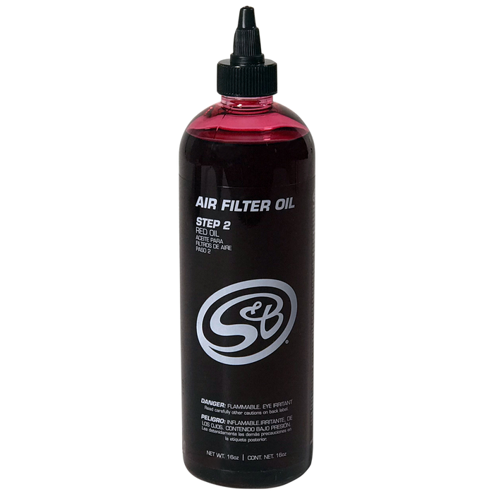 S&B Filters 88-0010 16 oz. Bottle of Air Filter Oil - Red