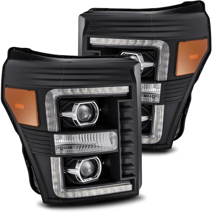 AlphaRex 880146 LUXX-Series Black LED Projector Headlights