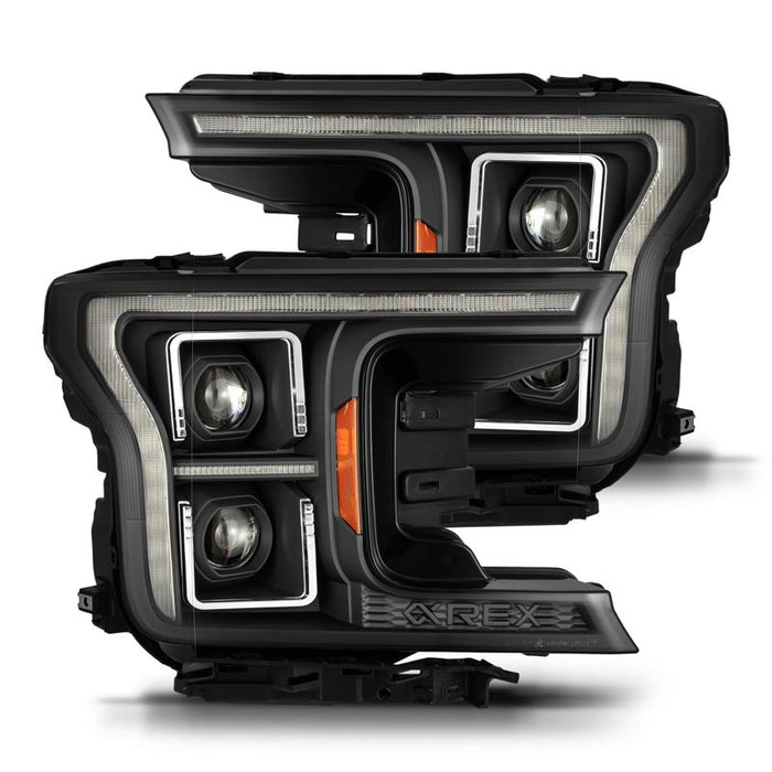 AlphaRex 880250 LUXX-Series Black LED Projector Headlights