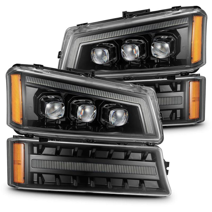 AlphaRex 880254 NOVA-Series Alpha-Black LED Projector Headlights