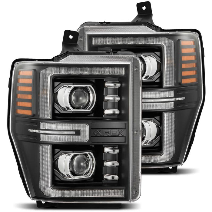 AlphaRex 880312 LUXX-Series Black LED Projector Headlights