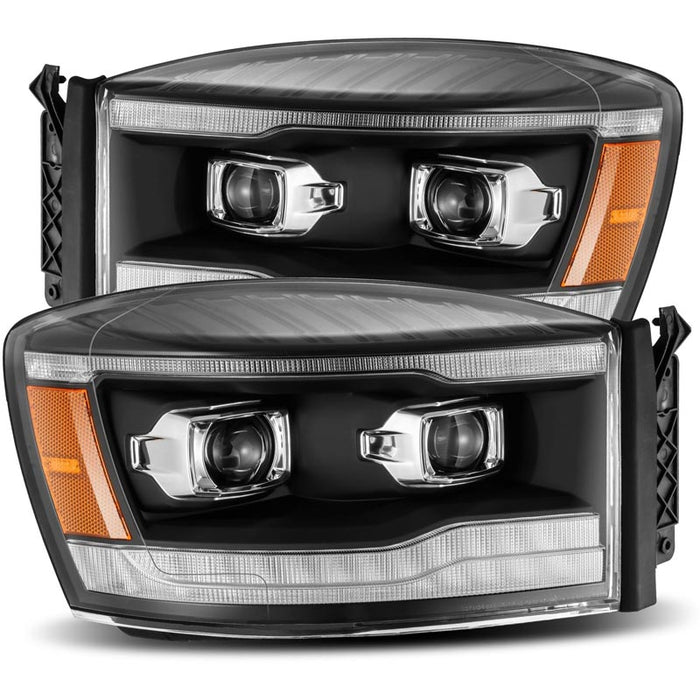 AlphaRex 880532 PRO-Series Black Projector Headlights