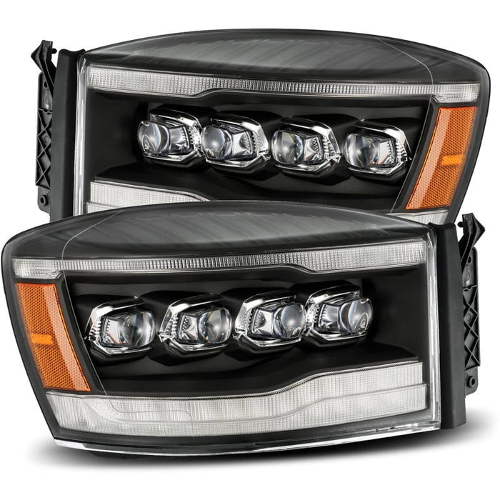 AlphaRex 880536 NOVA-Series Matte Black LED Projector Headlights