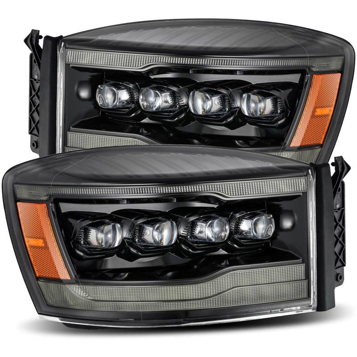 AlphaRex 880538 NOVA-Series Gloss Black LED Projector Headlights