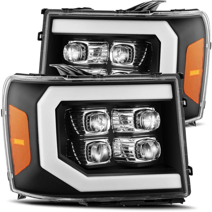 AlphaRex 880609 Nova-Series Gloss Black LED Projector Headlights