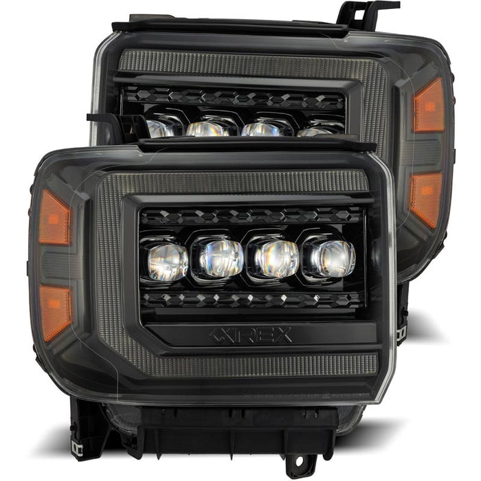 AlphaRex 880616 NOVA-Series Alpha-Black LED Projector Headlights