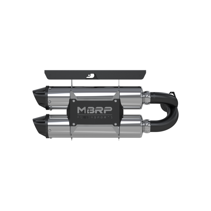 MBRP AT-9516PT Stacked Dual Slip On Exhaust Pipe Performance Series For 14 Polaris RZR XP 1000