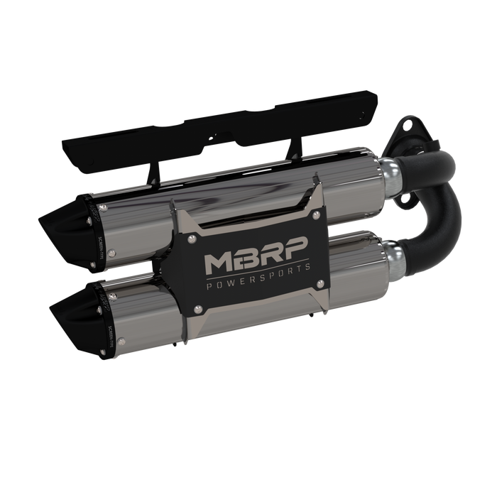 MBRP AT-9522PT Stacked Dual Slip On Exhaust Pipe For 18-23 Polaris RZR XP 1000/RZR RS1 Performance Series