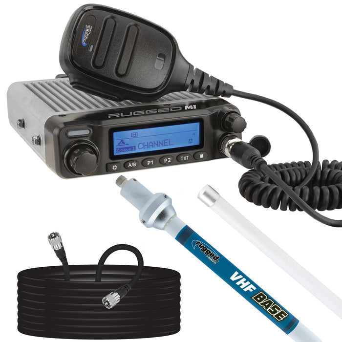 Rugged Radios BASECAMP-PLUS-M1 Base Camp - Digital M1 Mobile Radio with Fiberglass Antenna Kit