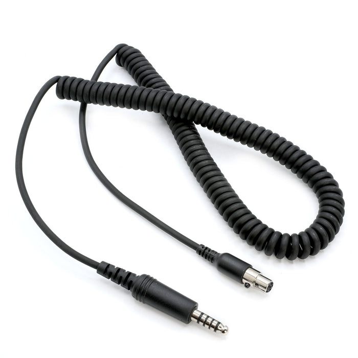 Rugged Radios CC-FIRECOM-15 Firetruck Intercom Headset Coil Cord for Firecom Style Jacks - 15 Foot